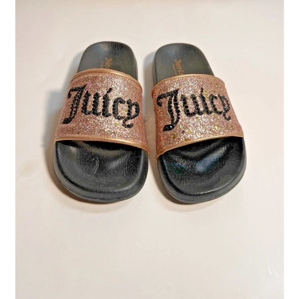 Juicy Couture Hollywood Slides Girls/Kids Size 13